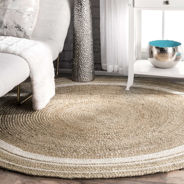 Nuloom Rikki Coastal Braided Jute Area Rug 4ft TADR04A-R404 - main